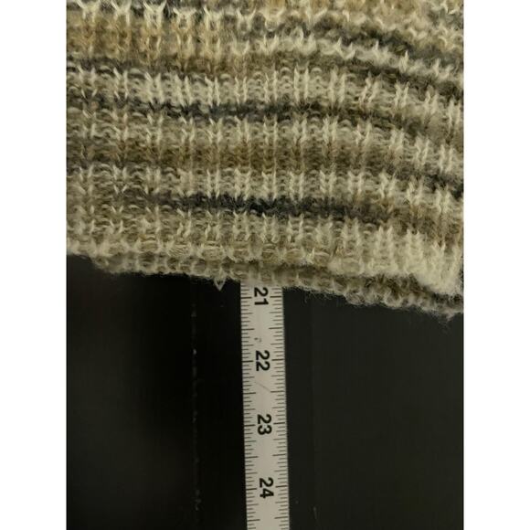 Vintage Campus Casuals Sweater Vest Womens Small Brown Tan Striped Knit 70s - Picture 5 of 6